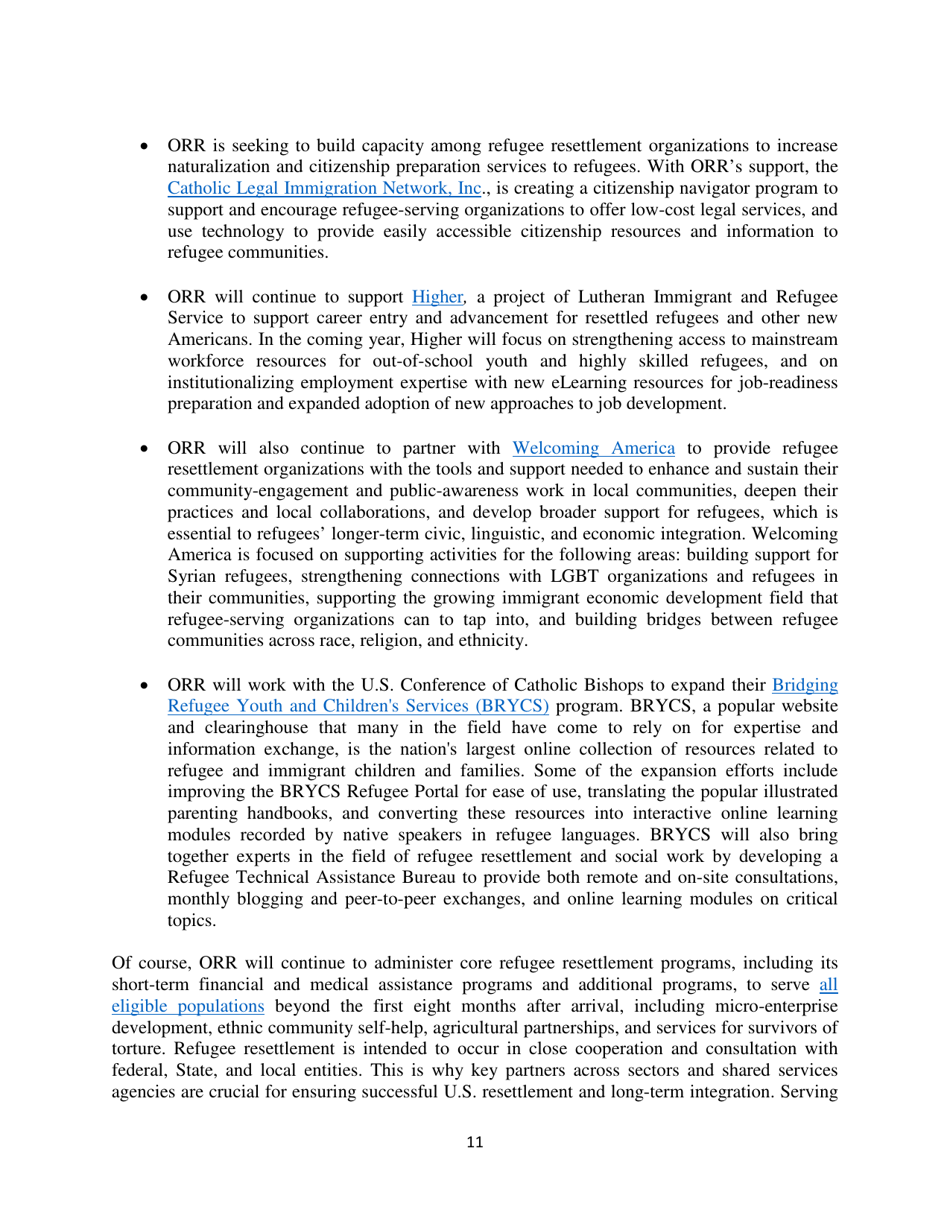 White House Task Force on New Americans One-Year Progress Report, Page 16