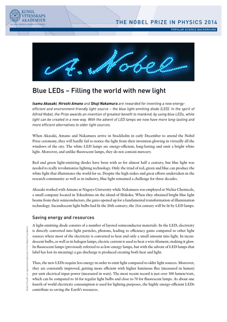 Blue LEDs - Filling the World With New Light