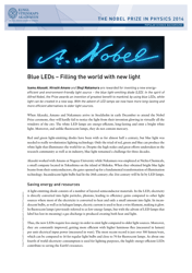 Nobel Prize in Physics 2014: Blue Leds - Filling the World With New Light
