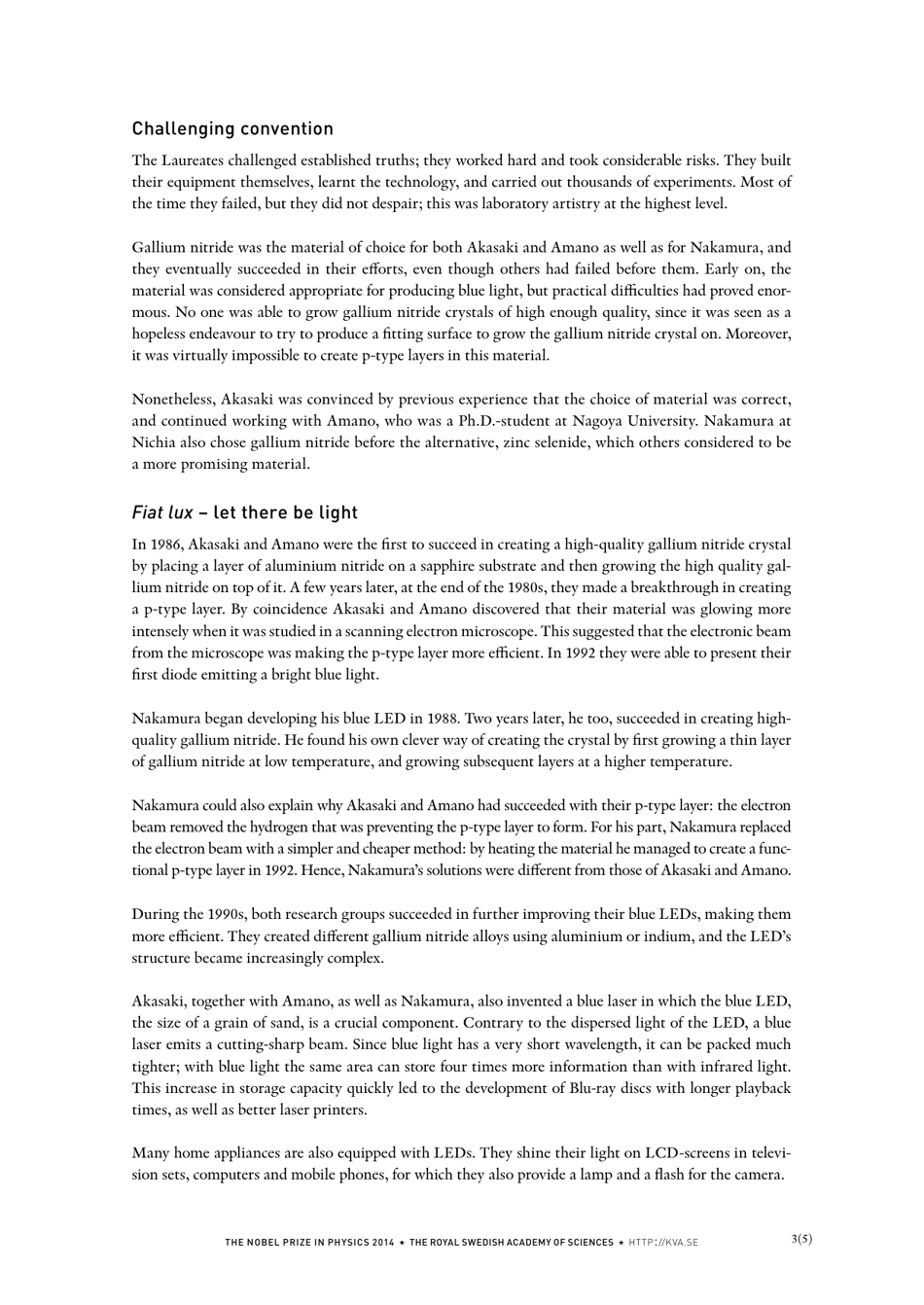 Nobel Prize in Physics 2014: Blue Leds - Filling the World With New Light, Page 3