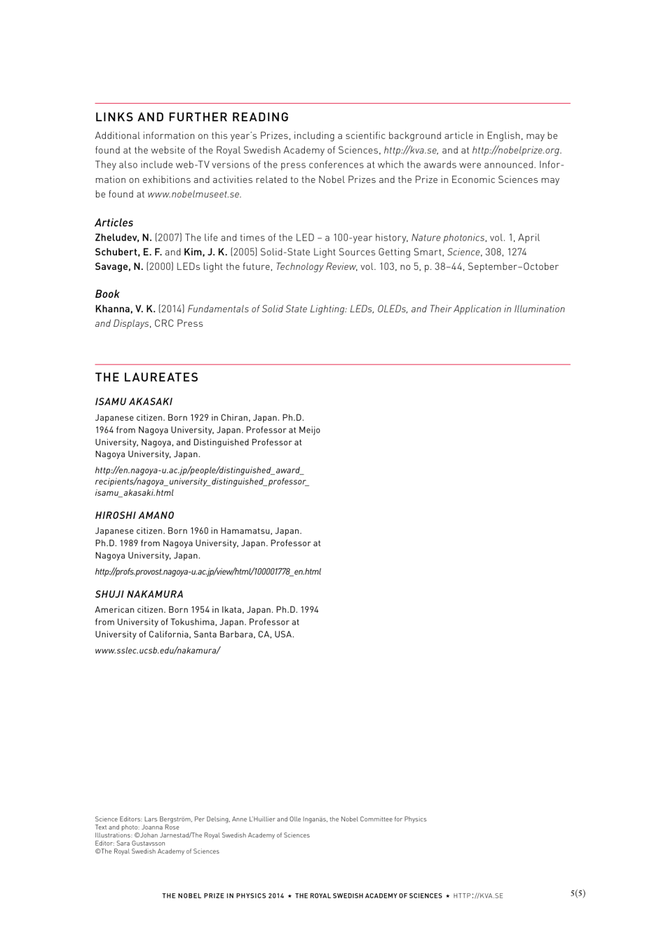 Nobel Prize in Physics 2014: Blue Leds - Filling the World With New Light, Page 5