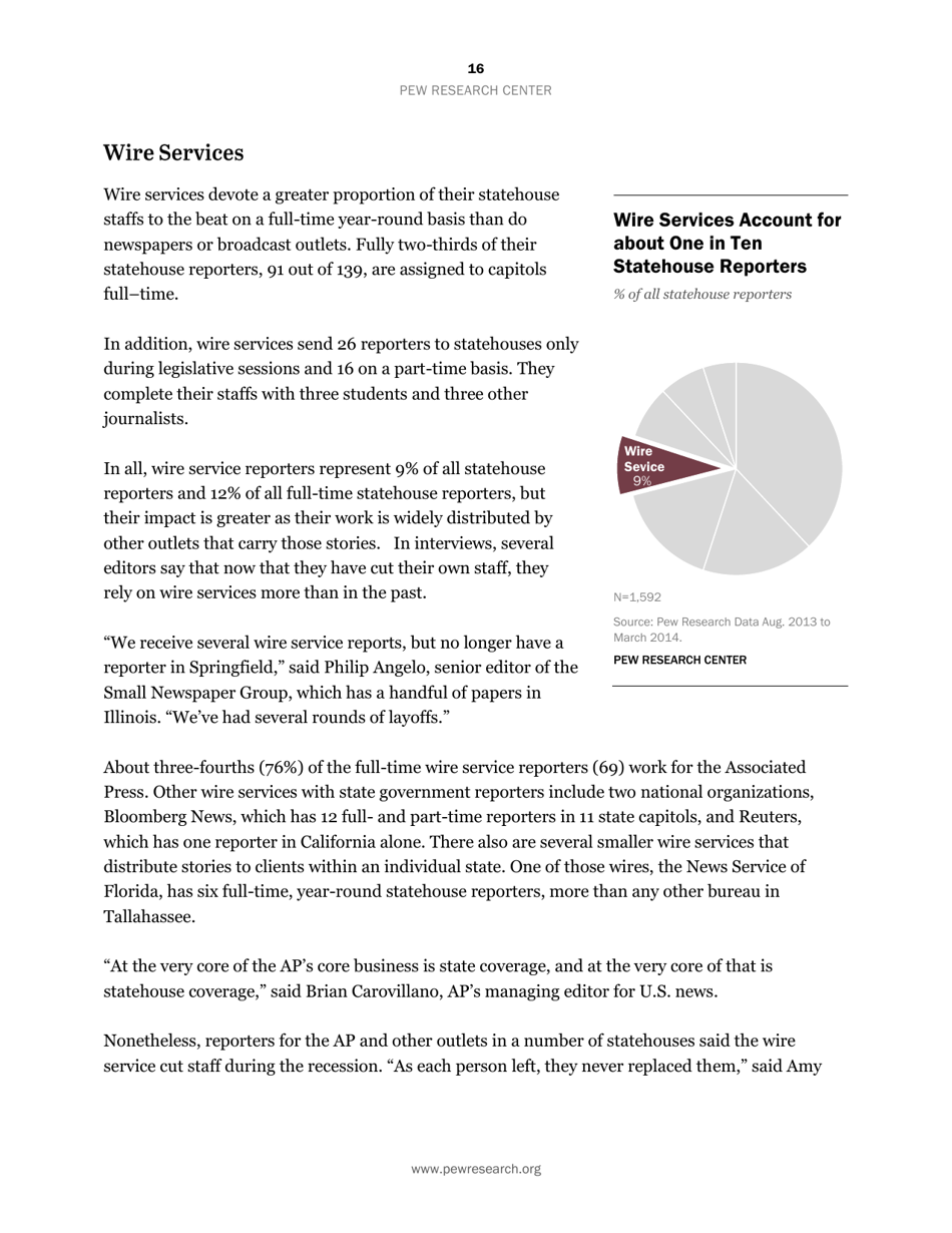 Americas Shifting Statehouse Press: Can New Players Compensate for Lost Legacy Reporters? - Pew Research Center, Page 17
