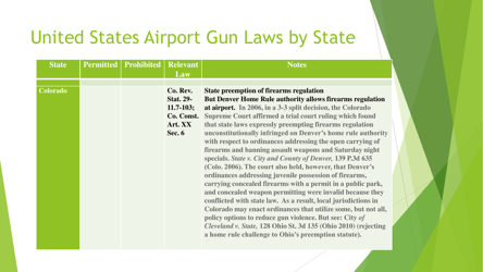 State Airport Gun Laws - E. Lee Thomson, Page 11