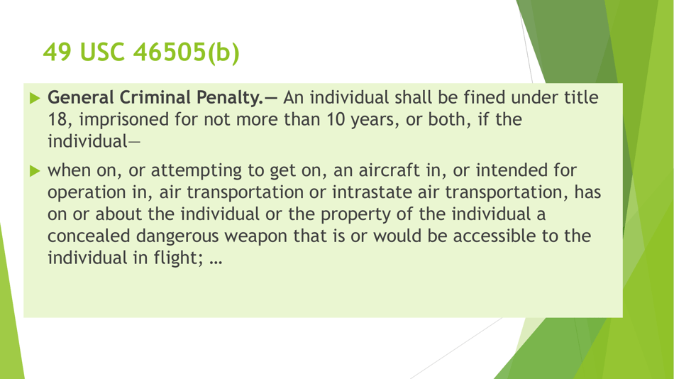 State Airport Gun Laws - E. Lee Thomson, Page 7