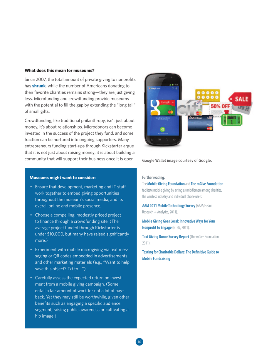 Trends Watch: Museums and the Pulse of the Future - American Association of Museums, Page 16