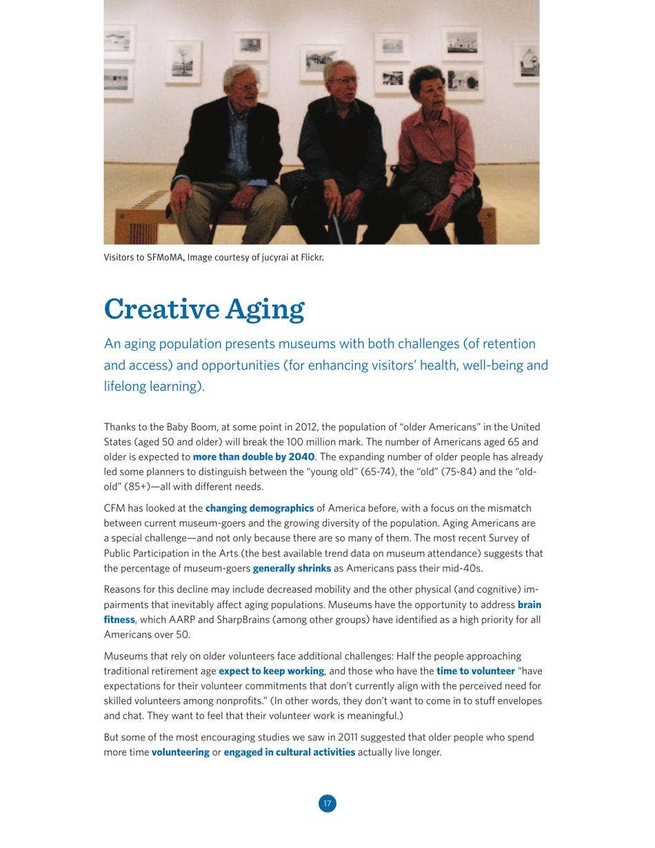 Trends Watch: Museums and the Pulse of the Future - American Association of Museums, Page 17