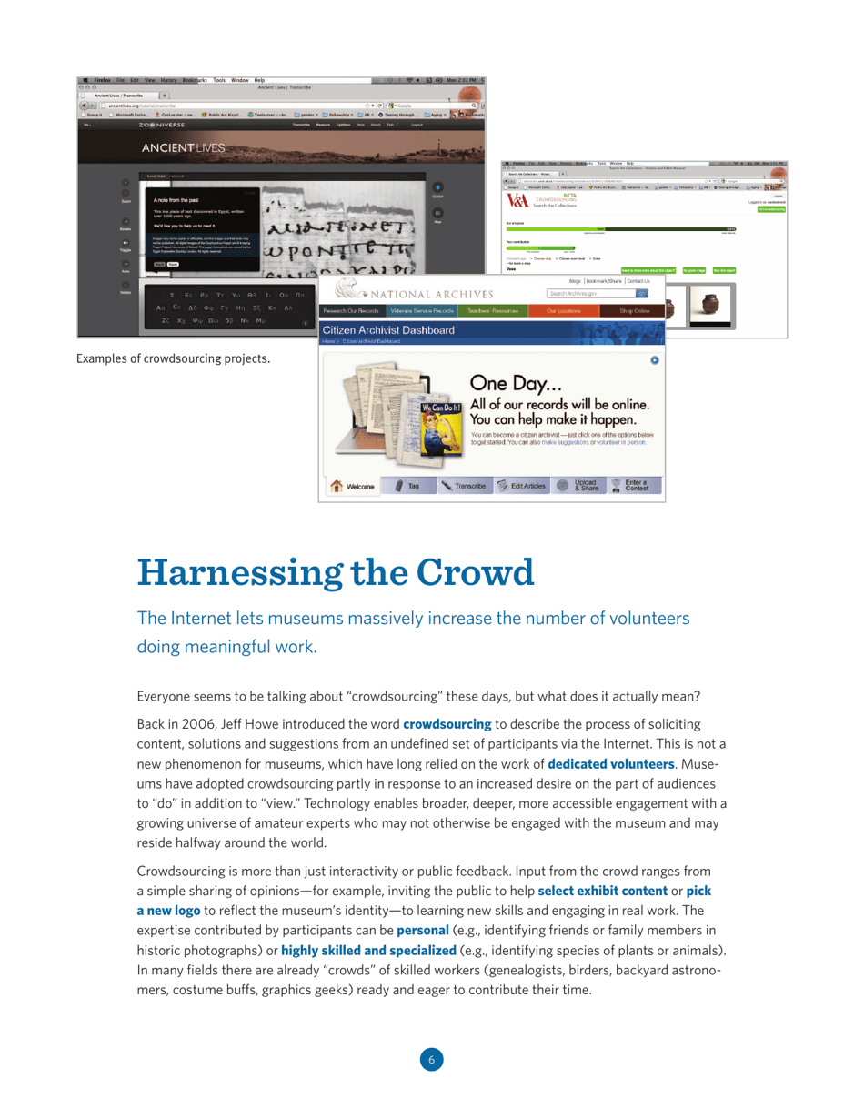 Trends Watch: Museums and the Pulse of the Future - American Association of Museums, Page 6