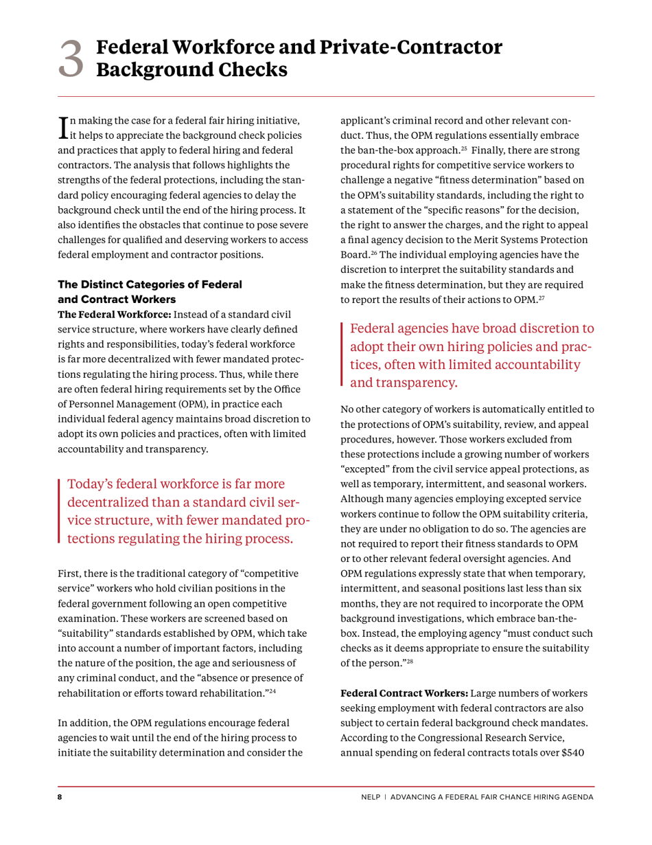Advancing a Federal Fair Chance Hiring Agenda - Maurice Emsellem, Michelle Natividad Rodriguez (Nelp), Page 10