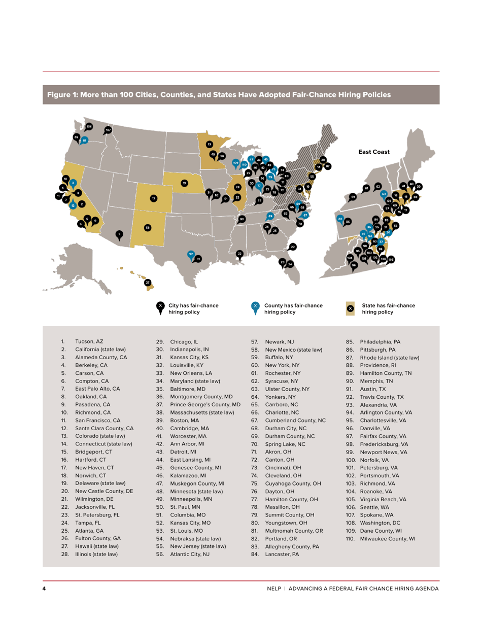 Advancing a Federal Fair Chance Hiring Agenda - Maurice Emsellem, Michelle Natividad Rodriguez (Nelp), Page 6