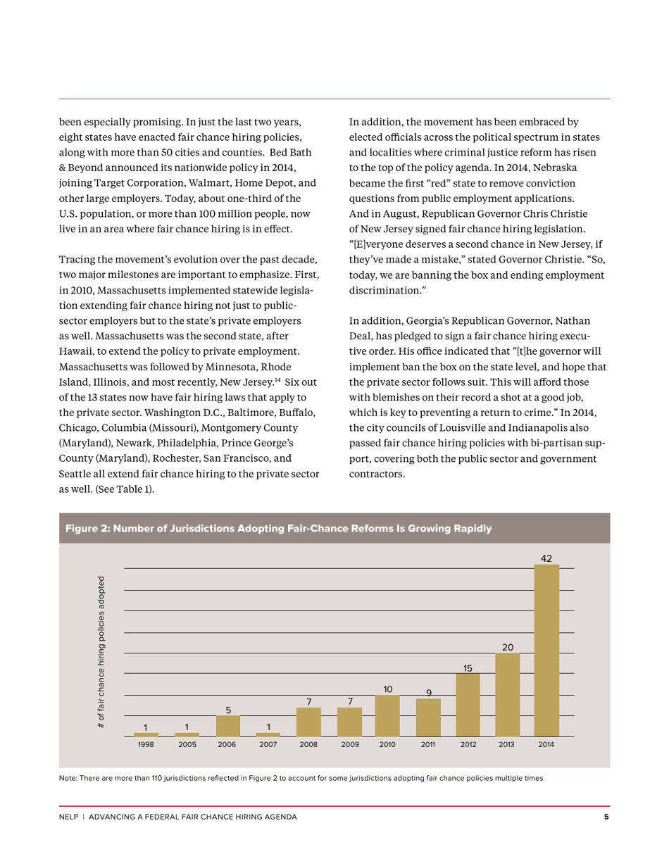 Advancing a Federal Fair Chance Hiring Agenda - Maurice Emsellem, Michelle Natividad Rodriguez (Nelp), Page 7