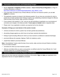 Form 008-06-005E &quot;Security Guard and/or Private Investigator Licence Application Form&quot; - Ontario, Canada, Page 6