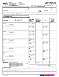 Form 2721A &quot;Worker Health Care Travel Expense Form&quot; - Ontario, Canada, Page 2