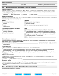 Form 5108E &quot;Medical Condition Report&quot; - Ontario, Canada, Page 2