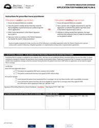 Form HTLH3497 Application for Pharmacare Plan G - British Columbia, Canada, Page 2