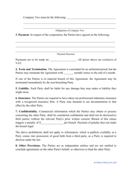 Cooperation Agreement Template, Page 2
