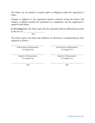 Cooperation Agreement Template, Page 3