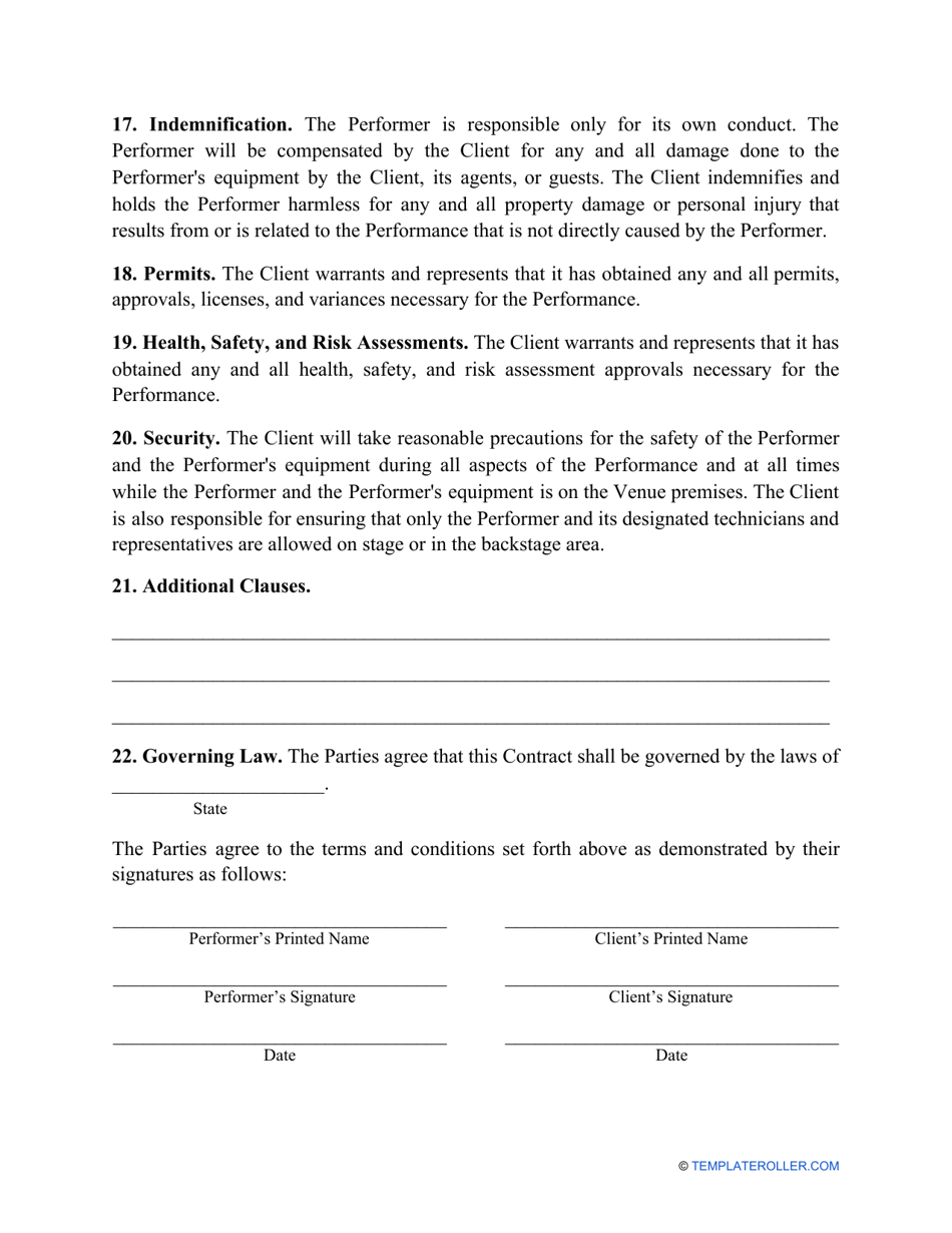 Performance Contract Template, Page 4