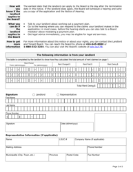 Form N4 &quot;Notice to End Your Tenancy for Non-payment of Rent&quot; - Ontario, Canada, Page 3
