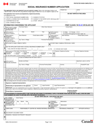 Form NAS-2120 &quot;Social Insurance Number Application&quot; - Canada, Page 7