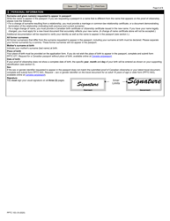 Form PPTC153 &quot;Adult General Passport Application&quot; - Canada, Page 6