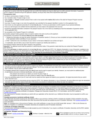 Form PPTC153 &quot;Adult General Passport Application&quot; - Canada, Page 7