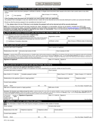 Form PPTC155 Child General Passport Application - Canada, Page 2