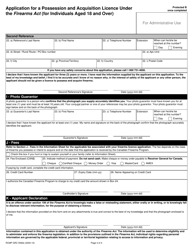 Form RCMP GRC5592 &quot;Application for a Possession and Acquisition Licence Under the Firearms Act (For Individuals Aged 18 and Over)&quot; - Canada, Page 8