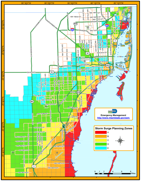 Evacuation Zone Map - Florida Download Pdf