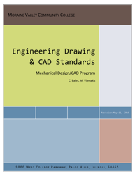 Document preview: Engineering Drawing & Cad Standards - C. Bales, M. Vlamakis, Moraine Valley Community College