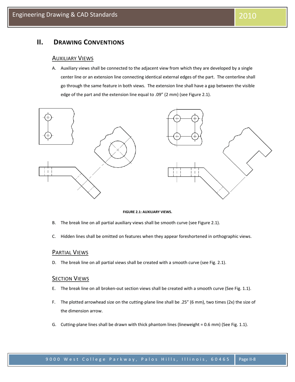 Engineering Drawing  Cad Standards - C. Bales, M. Vlamakis, Moraine Valley Community College, Page 8