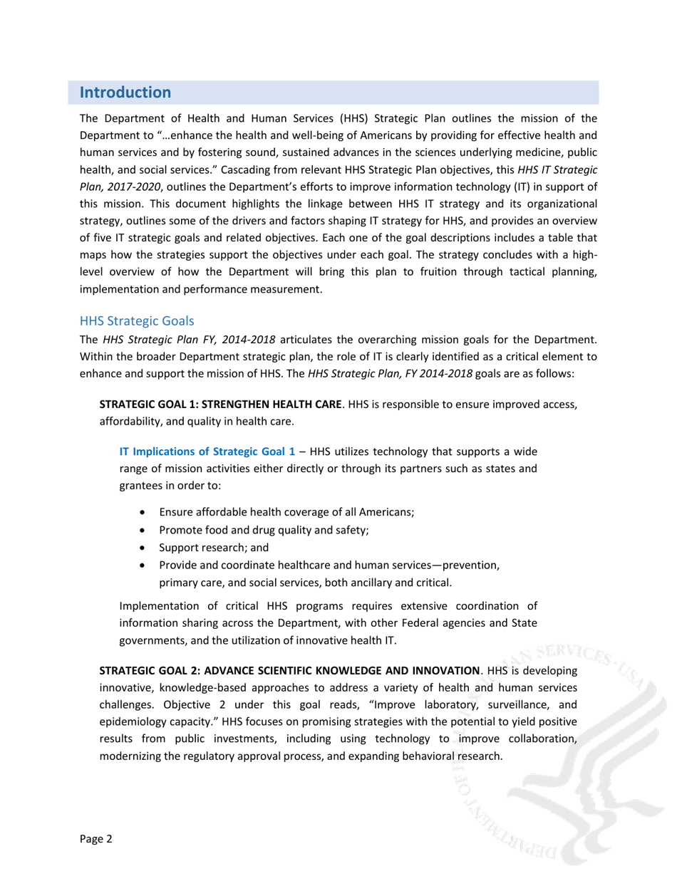 Information Technology Strategic Plan (2017-2020), Page 5