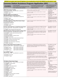 Common Patient Assistance Program Application (HIV) - Nastad, Page 3