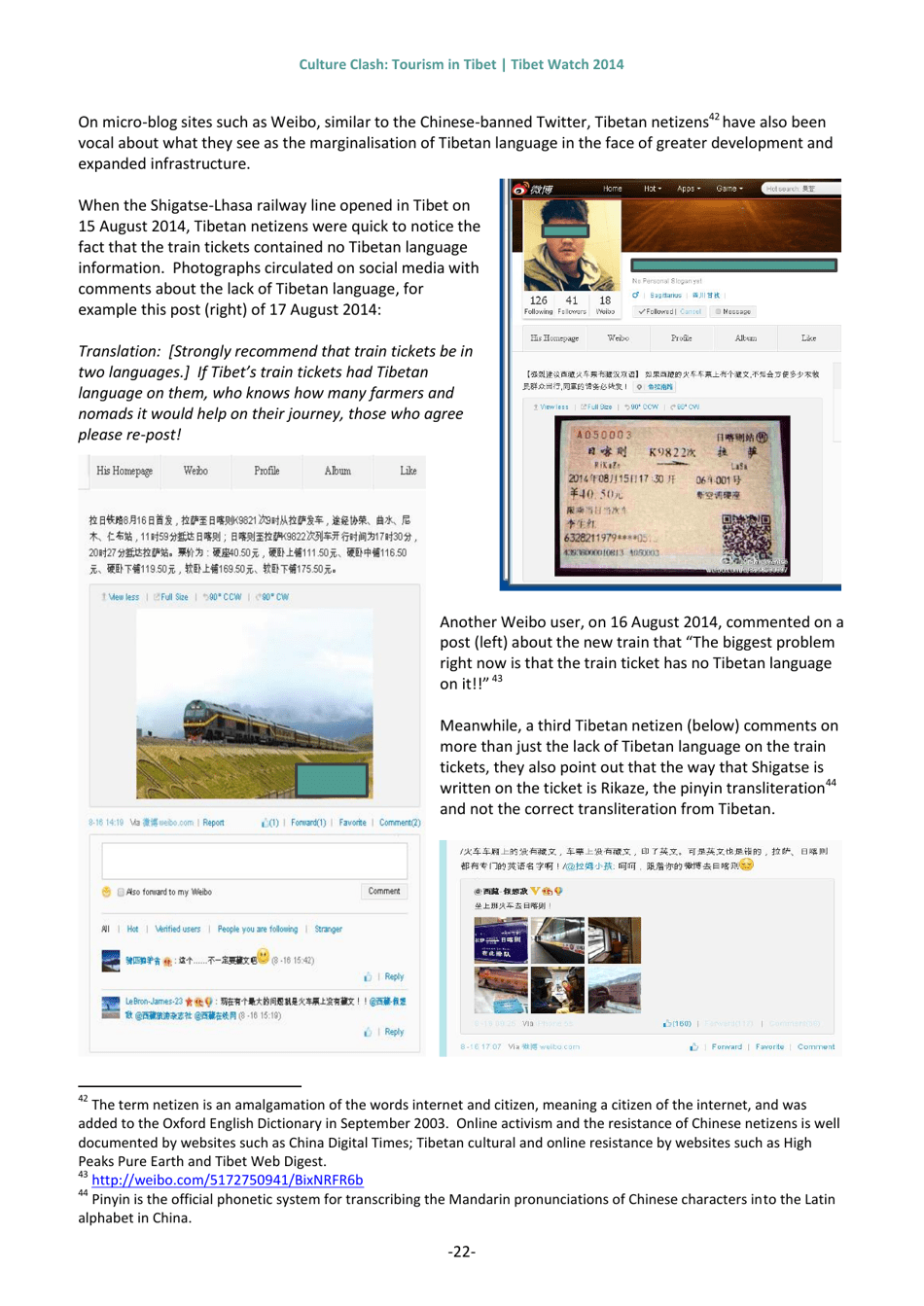 Culture Clash: Tourism in Tibet - Tibet Watch Thematic Report, Page 25