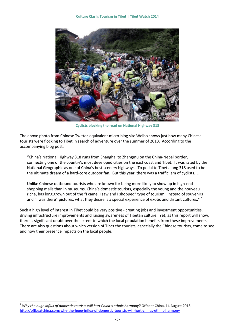 Culture Clash: Tourism in Tibet - Tibet Watch Thematic Report, Page 6
