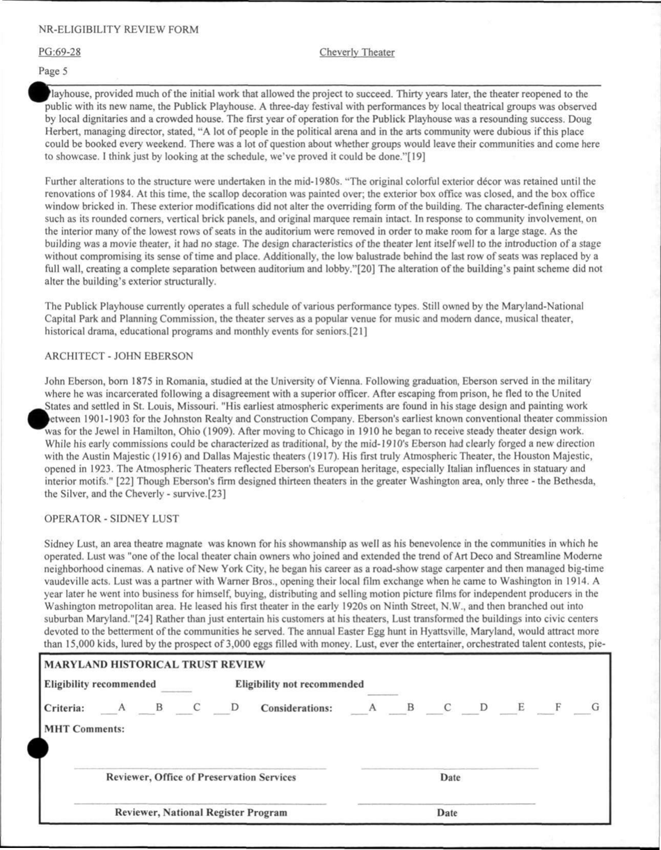 Sample Determination of Eligibility Form - Maryland, Page 5