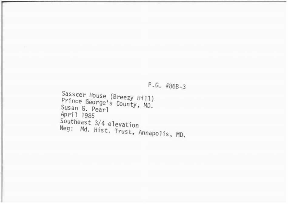 Sample State Historic Sites Inventory Form - Maryland, Page 39