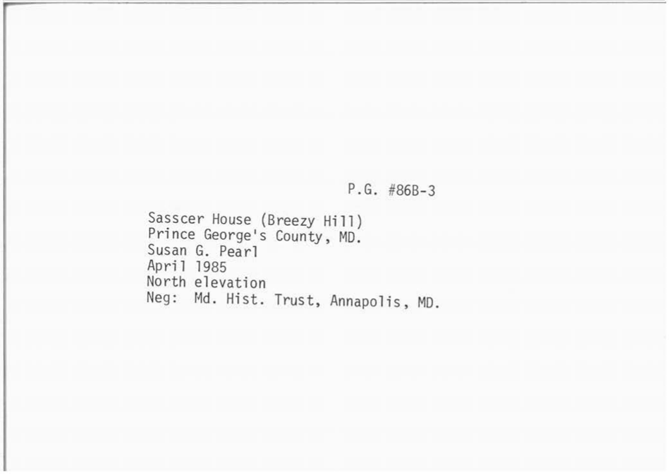 Sample State Historic Sites Inventory Form - Maryland, Page 45