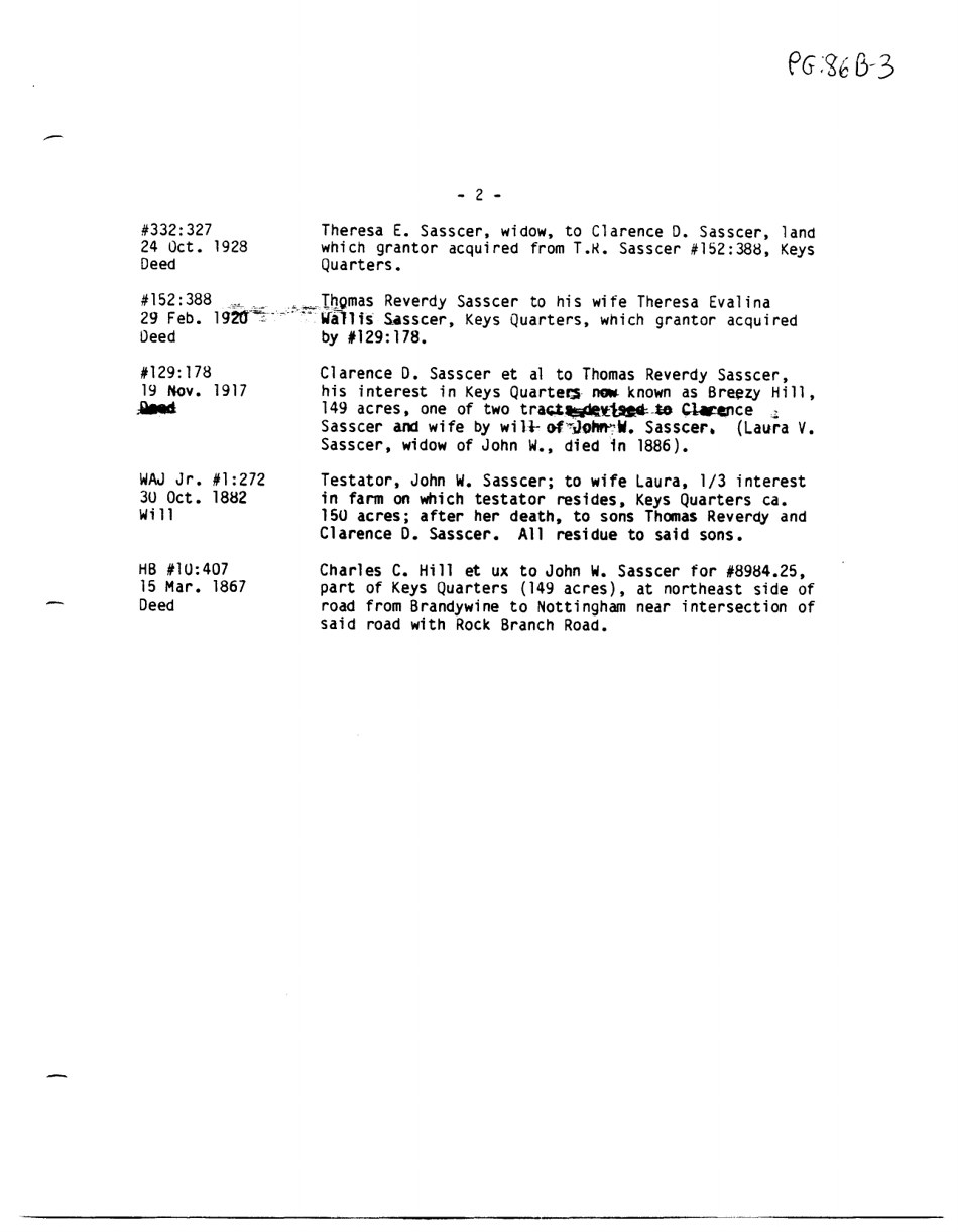 Sample State Historic Sites Inventory Form - Maryland, Page 9