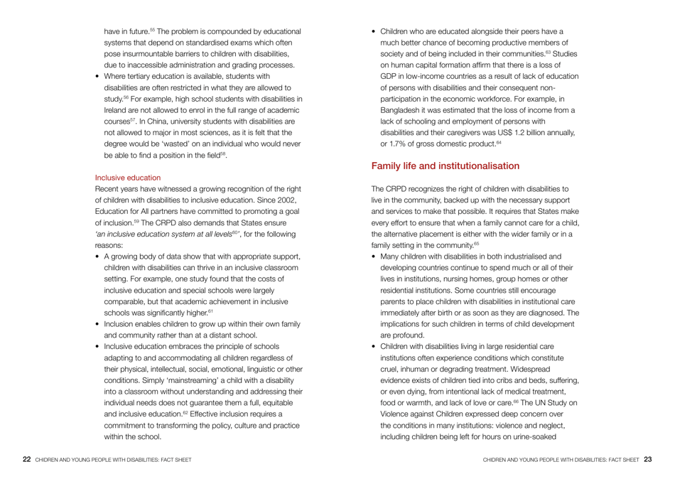 Children and Young People With Disabilities Fact Sheet - Unicef, Page 12