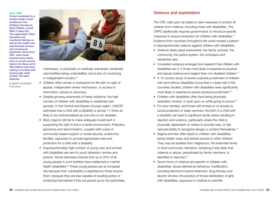 Children and Young People With Disabilities Fact Sheet - Unicef, Page 13