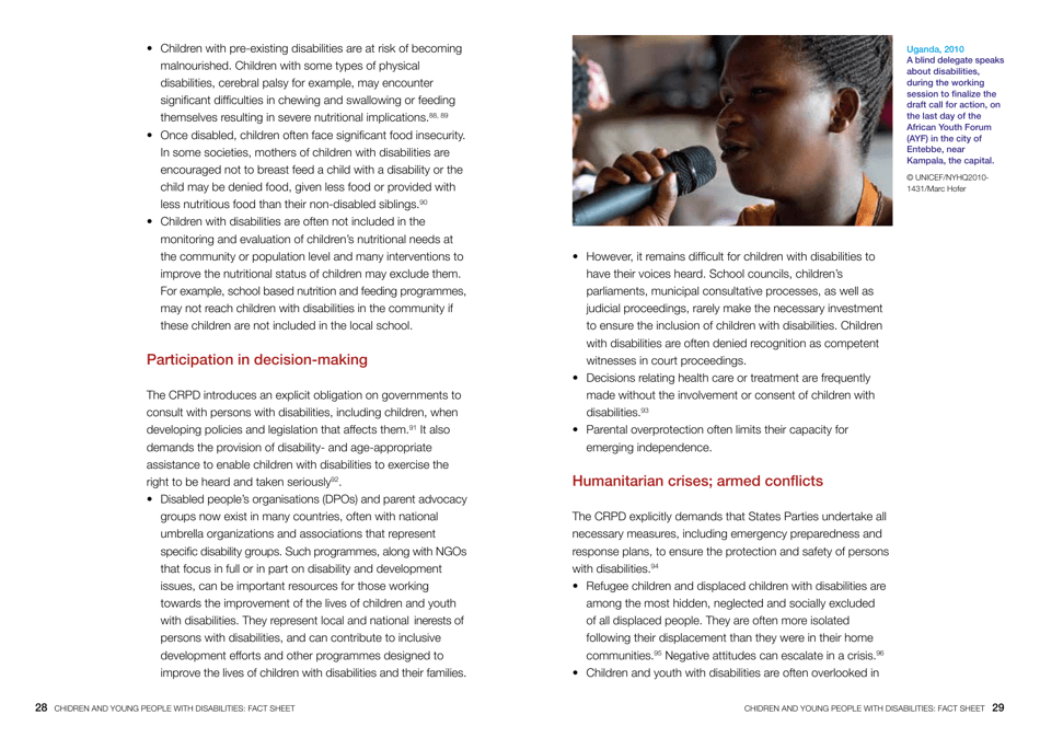 Children and Young People With Disabilities Fact Sheet - Unicef, Page 15