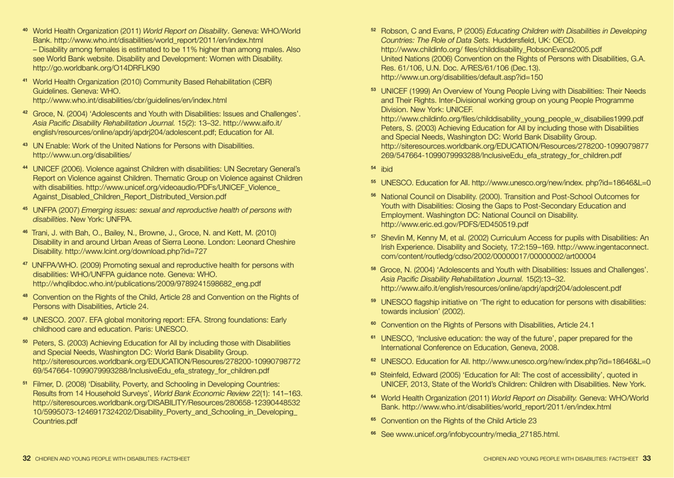Children and Young People With Disabilities Fact Sheet - Unicef, Page 18