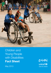 Children and Young People With Disabilities Fact Sheet - Unicef