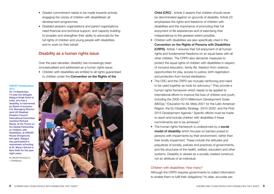 Children and Young People With Disabilities Fact Sheet - Unicef, Page 5