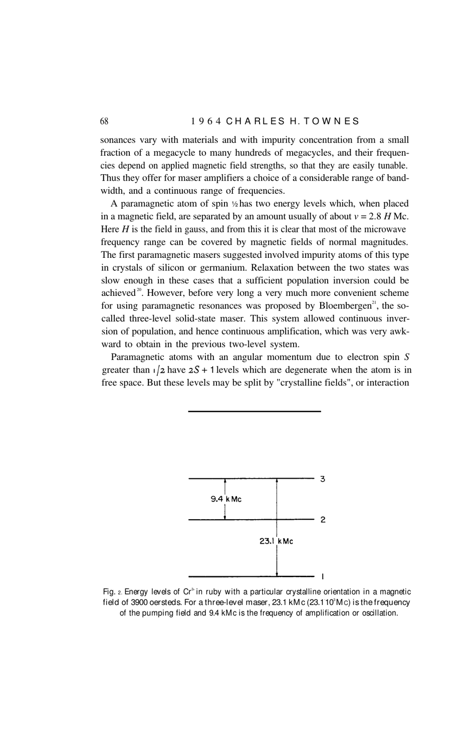 Production of Coherent Radiation by Atoms and Molecules - Charles H. Townes, Nobel Lecture, Page 11