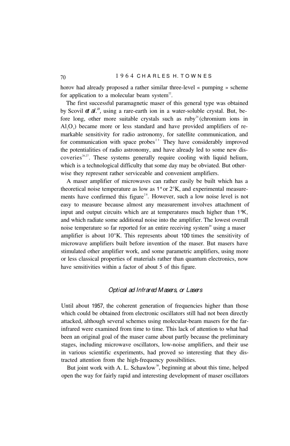 Production of Coherent Radiation by Atoms and Molecules - Charles H. Townes, Nobel Lecture, Page 13