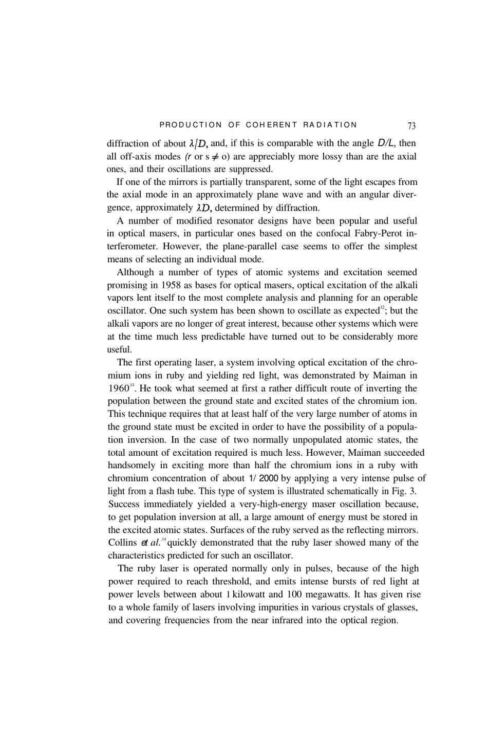 Production of Coherent Radiation by Atoms and Molecules - Charles H. Townes, Nobel Lecture, Page 16