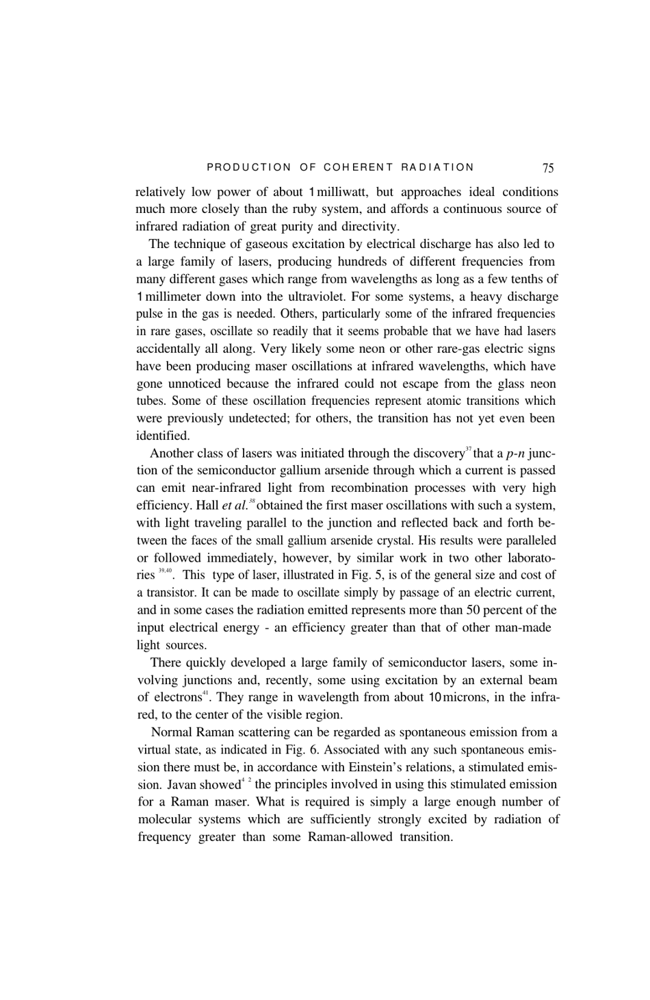 Production of Coherent Radiation by Atoms and Molecules - Charles H. Townes, Nobel Lecture, Page 18
