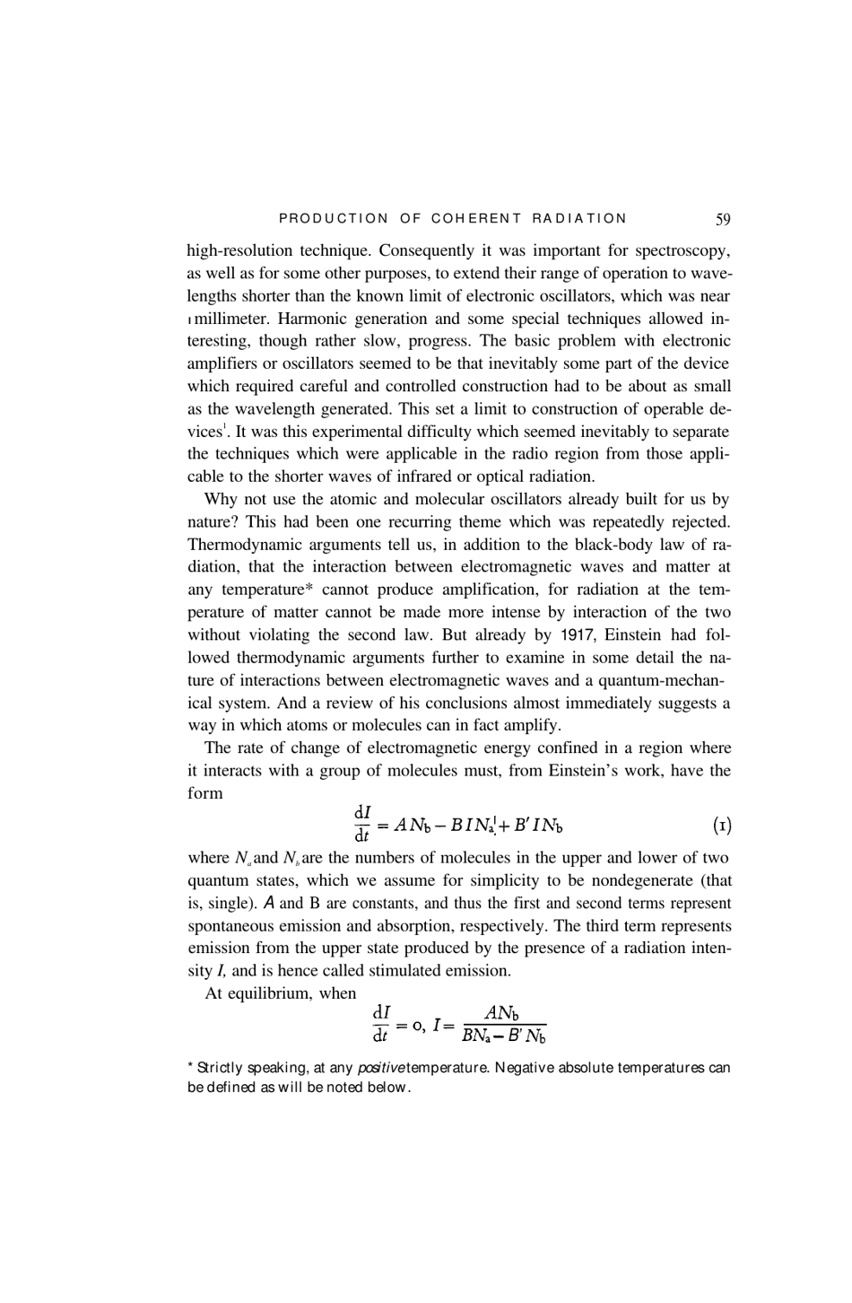 Production of Coherent Radiation by Atoms and Molecules - Charles H. Townes, Nobel Lecture, Page 2