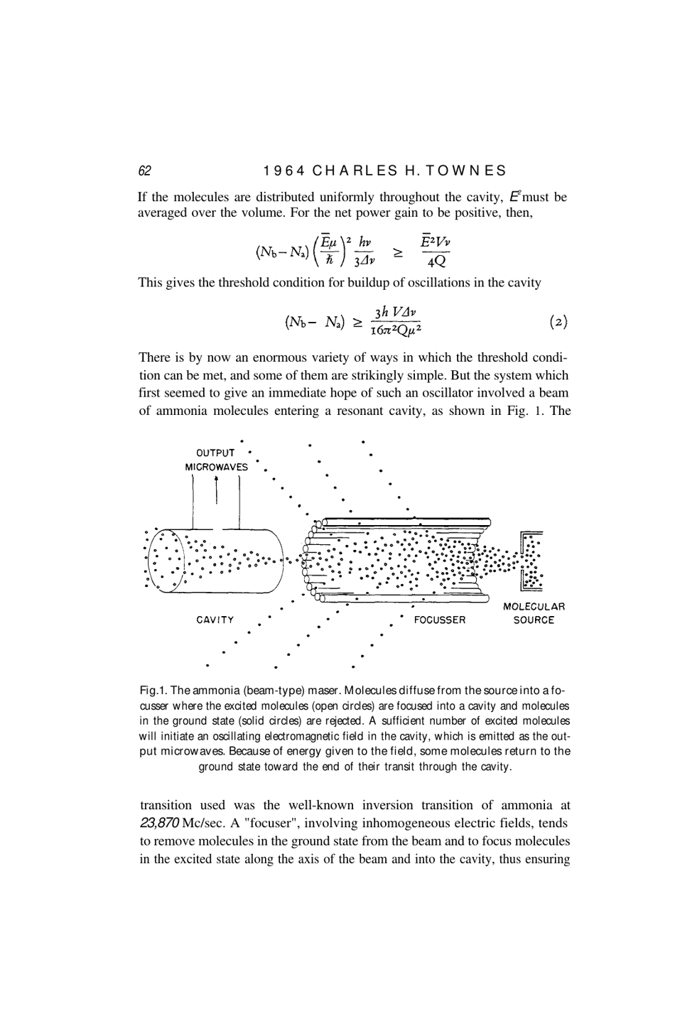 Production of Coherent Radiation by Atoms and Molecules - Charles H. Townes, Nobel Lecture, Page 5
